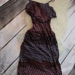 Long flowy boho dress